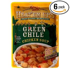 Comida Loca Heat'em Ups, Green Chile Chicken Soup, 8.6-Ounce Pouch, (Pack of 6)