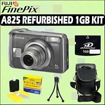 FujiFilm Fuji FinePix A825 (REFURBISHED) 8.3 MP Digital Camera + 1GB Accessory Bundle