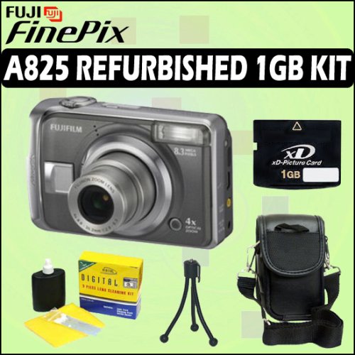 FujiFilm Fuji FinePix A825 (REFURBISHED) 8.3 MP Digital Camera + 1GB Accessory Bundle