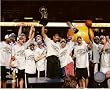 San Antonio Spurs 2007 NBA Champs w/Trophies 8x10 Photo