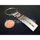 Chrome car logo keyring / keychain for LEXUS (L)'