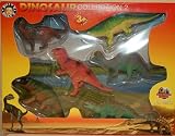 World Dinosaur Collection 6 piece playset: Iguanodon, Placerias, Ankylosaurus, Corythosaurus, Camptosaurus and Postosuchus Figures in Window Box