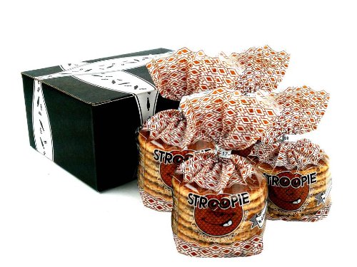 Stroopwafel, 32 Dutch Stroopie Caramel Syrup Wafels in a Gift Box