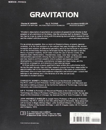 Libro Gravitation di Charles W. Misner, Kip S. Thorne, John Archibald