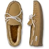 Shearling Tie Moccasins