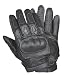 Men's Short Gel Padded Palm Leather Racing Gloves