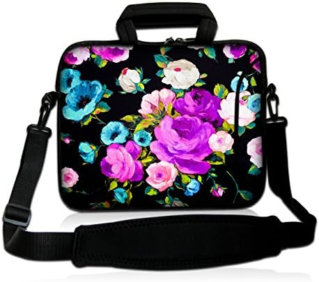 SHINICE Laptop Case 15 inch Notebook bag 15.6 Laptop Sleeve New Fashion Design with Colorful Flowers