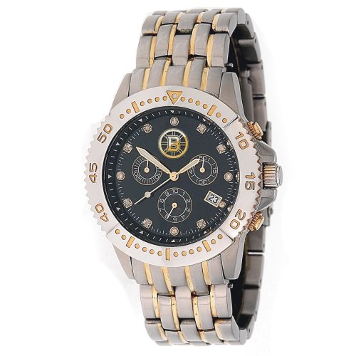 NHL Mens HL-BOS Legend Series Boston Bruins Black Dial Watch NHL Mens HL-BOS Legend Series Boston Bruins Black Dial Watch