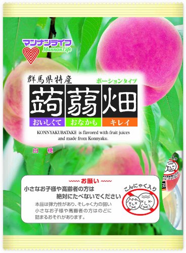 マンナンライフ 蒟蒻畑 白桃味 (25g×12個)×12袋
