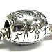 Queenberry Free S/H Family Bead Sterling Silver Happy Love For Pandora Charm Troll European Charm Bracelets