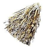 NCAA Silver-Gold Metallic Rooter Pom