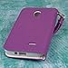 LG Lucid 3 Wallet Case, MPERO Flex FLIP Wallet Cover for Lucid 3 VS876 - Purple