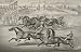 2.75 inch x 2 inch (7.5 x 5cm) Acrylic Fridge Magnet Horse Racing and Trotting Scoring Coming Up For The Word Vintage Image