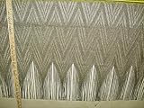 Fabric Fringe Lace Panel Gold, Black & Silver U305