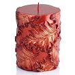 3" x 4" Red Maple Leaf Pillar Candle
