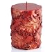 3" x 4" Red Maple Leaf Pillar Candle