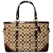 AUTHENTIC COACH BROWN SIGNATURE GALLERY TOTE