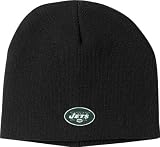NFL Men's End Zone Uncuffed Knit Hat - K173Z (New York Jets, One Size Fits All)