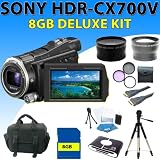 Pocket Video Camera Sony Hdr cx700v Hdrcx700v Cx700v 96gb Internal Flash Memory Camcorder + Wide Angle Lens + 2x Telephoto Lens + 3pcs Filter Kit + 8gb Sdhc Memory Card + Premium Carrying Case + 57 Inch Aluminum Tripod and More Pocket Video Camera Sony Hdr cx700v Hdrcx700v Cx700v 96gb Internal Flash Memory Camcorder + Wide Angle Lens + 2x Telephoto Lens + 3pcs Filter Kit + 8gb Sdhc Memory Card + Premium Carrying Case + 57 Inch Aluminum Tripod and More