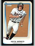 2011 Bowman Draft Prospects Baseball Card # BDPP75 Nick Ahmed - Atlanta Braves (Draft Pick / Prospect / RC - Extended Rookie Card) MLB Trading Card in Screwdown Case!
