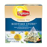 Lipton Pyramid Tea Bags, Bedtime Story, 20-Count Tea Bags (Pack of 6)