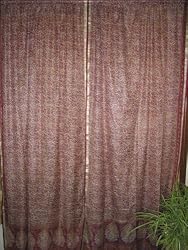 Window Panels 2 Amaranth Pink Floral Silk Drapes Curtains 84 Inch