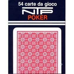 NTP Poker Long Life Standard Index Plastic Playing Cards (Red)