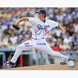 Clayton Kershaw Autographed 1st MLB Start 8 x 10 Photograph with 5/25/08 MLB Debut Inscriptio