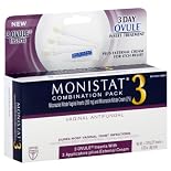Monistat 3 Combination Pack Vaginal Antifungal, 3 Day Treatment, 3 ct.