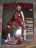 Game Day Magazine, NFL, October 19 2003 San Francisco 49ers vs Tampa Bay Bucs (official in-season program of 49ers) Andre Carter cover with cheerleader from SF Chronicle