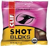 Clif Shot Bloks Organic Energy Chews, Cran-Razz, 2.1-Ounce Bags (Pack of 12)