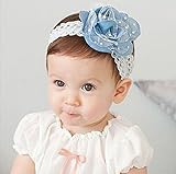 【二つセット】2015年新品♪赤ちゃんもオシャレに♪ ベビー キッズ ヘアバンド レース　可愛いお花 (E)