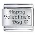 Pugster Happy Valentine's Day Laser Italian Charm Bracelet