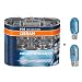 Osram Nightbreaker Plus H4 Duo Pack 2. Generation (2 St�ck Gl�hbirnen) + 2 St�ck Osram 2825CB W5W Cool Blue Standlichtern