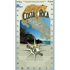 Costa Rica: Waterproof Travel Map of Costa Rica