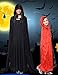 Unisex Crushed Velvet Hooded Christmas Cloak Full Length Costume Party Capes