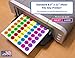Pack of 2016 1-inch Diameter Round Color Coding Dot Labels, 7 Bright Neon Colors, 8 1/2