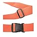 Hibate Adjustable Luggage Strap Heavy Duty Suitcase Belt - Orange, Pack of 2