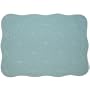 Seafoam Green Quilted Scallop Rectangle Placemat