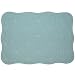 Seafoam Green Quilted Scallop Rectangle Placemat