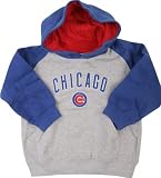 Chicago Cubs Infant Baby Hooded Fleece Zippered Blue Sweatshirt (24 Months)
