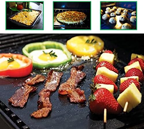 Kitchenovate Grilling Accessories ## MULTI PURPOSE ## Bbq Grill Mat, Set of 2 Non-stick Heat Resistant Bbq Grilling Sheets 16"X12.5", Heavy Duty - 50% Thicker than other mats, PFOA Free Teflon Mat