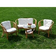 Rattangarnitur Rattan Sitzgruppe Rattan Set Neu
