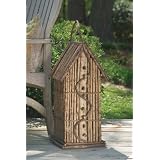 Large Barkwood Four Hole Birdhouse by OriginCrafts