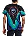 Liquid Blue Men's Pink Floyd Dark Side V-Dye T-Shirt