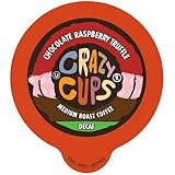 Crazy Cups Decaf Chocolate Raspberry Truffle Flavored Coffee Single Serve Cups (44 Count)