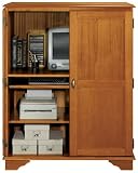 Standard Computer Armoire 53hx42.5w Walnut