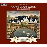 Lang Cows Cows Cows 2016 Wall Calendar by Lowell Herrero, January 2016 to December 2016, 13.375 x 24 Inches (1001909)