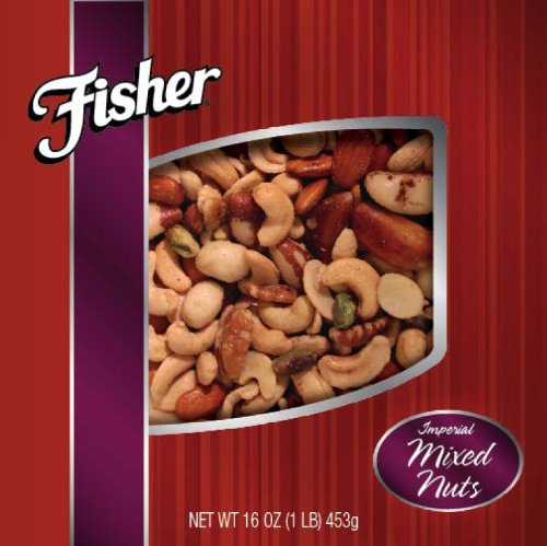Fisher Nuts Imperial Mixed Nuts, 16-Ounce Boxes (Pack of 2)