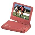 Bluetech , tragbarer DVD Player, drehbarer 10 Zoll LCD Bildschirm (10") 25,8cm , 3 cm gr��er als 9 Zoll , Trendfarbe lachsrot, integrierter DVB-T Fernseher, USB-Anschluss,integrierter SD/MMC Speicherkartenleser,AV-Ausgangsbuchse,Kopfh�rerausgang, integrierte Lautsprecher, mit Fernbedienung